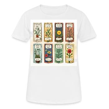 Literarische Schätze - Frauen T-Shirt atmungsaktiv - Weiß - Vorne - AI Model Female 172 dark (172cm)