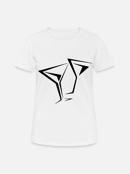 Drink - Frauen T-Shirt atmungsaktiv - Weiß