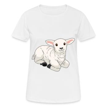 Bébé Pâques, Agneau, Brebis, Agneau, Chèvre, Pâques - T-shirt respirant Femme - blanc - Devant - AI Model Female 172 dark (172cm)