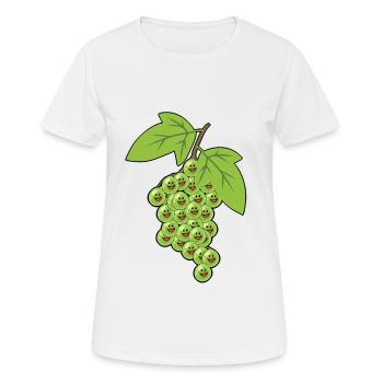 Raisins Raisins Vigne Raisin Fruit - T-shirt respirant Femme - blanc - Devant - AI Model Female 172 dark (172cm)