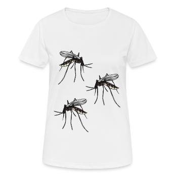 Moskito Mücke Mücken Insekten Blutsauger Schädling - Frauen T-Shirt atmungsaktiv - Weiß - Vorne - AI Model Female 172 dark (172cm)