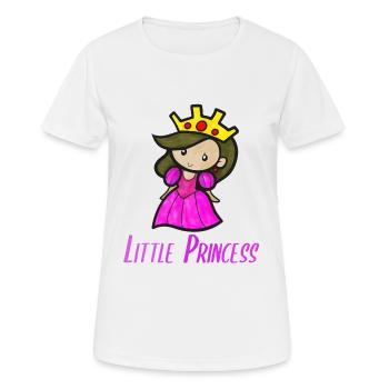 Pink Little Princess - Frauen T-Shirt atmungsaktiv - Weiß - Vorne - AI Model Female 172 dark (172cm)