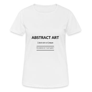 Art abstrait 2k20 Edition - T-shirt respirant Femme - blanc - Devant - AI Model Female 172 dark (172cm)