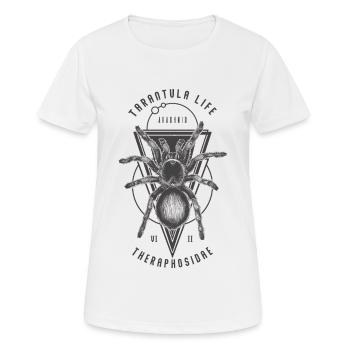 Tarentule Géométrique Indie Pet Spider Propriétaire Vintage - T-shirt respirant Femme - blanc - Devant - AI Model Female 172 dark (172cm)