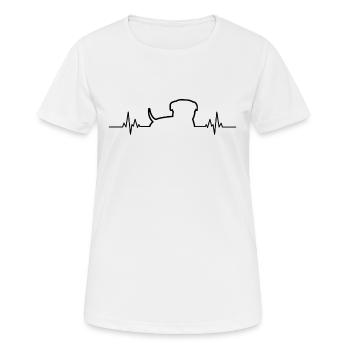 ECG Bulldog Dog Bulldog Holder - Women's Breathable T-Shirt - white - Front - AI Model Female 172 dark (172cm)