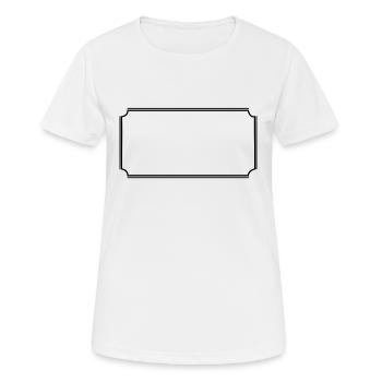 Cadre angulaire en texte de base noir - T-shirt respirant Femme - blanc - Devant - AI Model Female 172 dark (172cm)