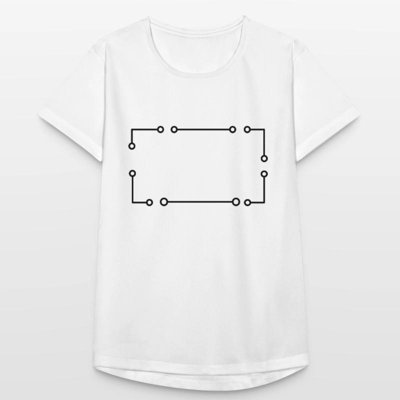Simple frame in black rectangle Women's Breathable T-Shirt