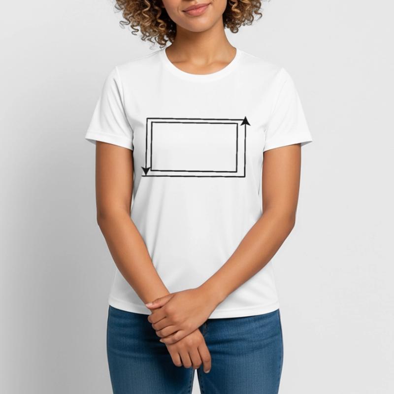 Arrows Rectangular Shape Background Women's Breathable T-Shirt