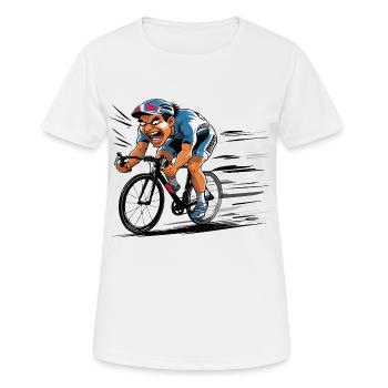 Cycliste Vélo de route Vélo de route Vélo de route - T-shirt respirant Femme - blanc - Devant - AI Model Female 172 dark (172cm)