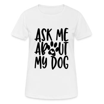 funny sweet dog Gift - Women's Breathable T-Shirt - white - Front - AI Model Female 172 dark (172cm)