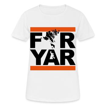 Färöer Logo - Frauen T-Shirt atmungsaktiv - Weiß - Vorne - AI Model Female 172 dark (172cm)