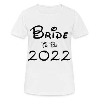 Bride sera 2022 Black Font - T-shirt respirant Femme - blanc - Devant - AI Model Female 172 dark (172cm)