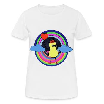 Peanut Dream Nut Kids Good Night Rainbow - Women's Breathable T-Shirt - white - Front - AI Model Female 172 dark (172cm)