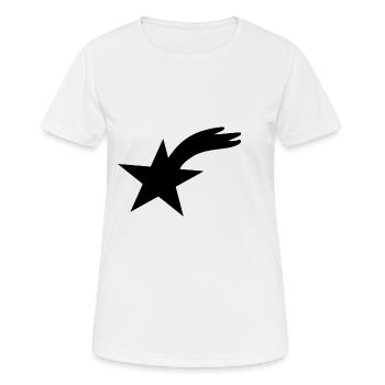 Étoile filante - T-shirt respirant Femme - blanc - Devant - AI Model Female 172 dark (172cm)