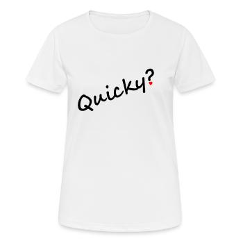 Sexe rapide - T-shirt respirant Femme - blanc - Devant - AI Model Female 172 dark (172cm)
