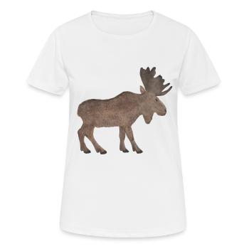 Elk - Women's Breathable T-Shirt - white - Front - AI Model Female 172 dark (172cm)