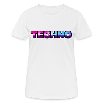 Techno - T-shirt respirant Femme - blanc - Devant - AI Model Female 172 dark (172cm)