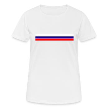 Russie - T-shirt respirant Femme - blanc - Devant - AI Model Female 172 dark (172cm)