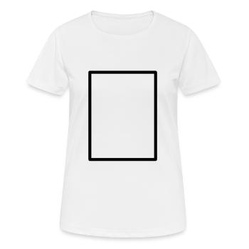 Long black frame decoration decoration gift - Women's Breathable T-Shirt - white - Front - AI Model Female 172 dark (172cm)