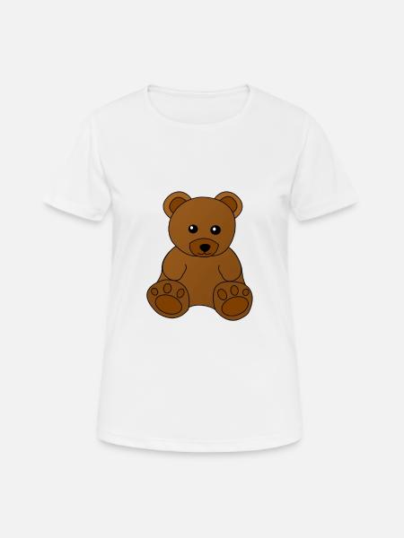 Teddy Teddybär Bär Kinder - Frauen T-Shirt atmungsaktiv - Weiß