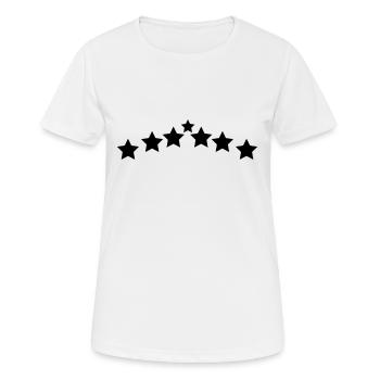 Astérisque cadre de décoration cadeau - T-shirt respirant Femme - blanc - Devant - AI Model Female 172 dark (172cm)