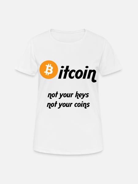 Bitcoin - Women's Breathable T-Shirt - white