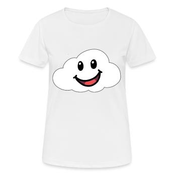 Emotions Feelings Friendly Cloud Sky - Women's Breathable T-Shirt - white - Front - AI Model Female 172 dark (172cm)