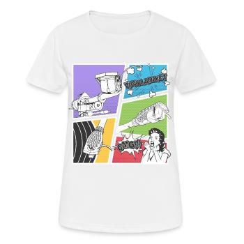 Vinyladdict Attack V8.2 - Women's Breathable T-Shirt - white - Front - AI Model Female 172 dark (172cm)