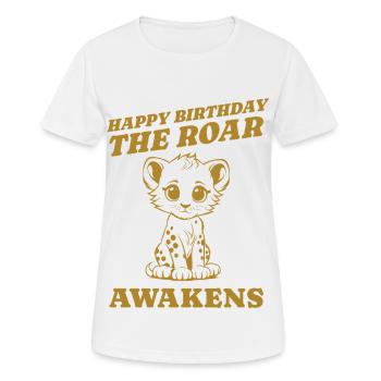 the roar awakens gift birthday - Women's Breathable T-Shirt - white - Front - AI Model Female 172 dark (172cm)
