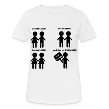 Alles Ist Liebe - Frauen T-Shirt atmungsaktiv - Weiß - Vorne - AI Model Female 172 dark (172cm)