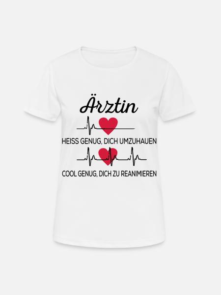 Médecin - T-shirt respirant Femme - blanc
