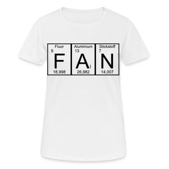Fan funny shirt Periodic Table - Women's Breathable T-Shirt - white - Front - AI Model Female 172 dark (172cm)