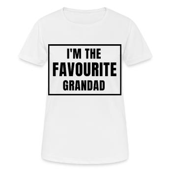 Favourite Grandad. Grandad gift - Women's Breathable T-Shirt - white - Front - AI Model Female 172 dark (172cm)