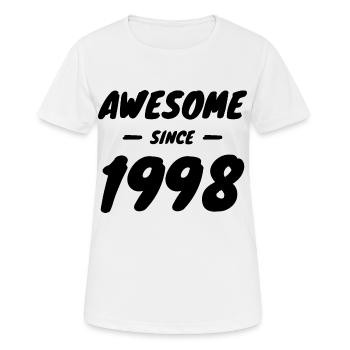 1998 Vintage Awesome Since 1998 Gift idea - Women's Breathable T-Shirt - white - Front - AI Model Female 172 dark (172cm)