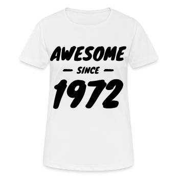 Millésime 1972 Idée cadeau géniale depuis 1972 - T-shirt respirant Femme - blanc - Devant - AI Model Female 172 dark (172cm)