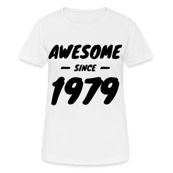 1979 vintage Awesome Since 1979 Gift idea - Women's Breathable T-Shirt - white - Front - AI Model Female 172 dark (172cm)