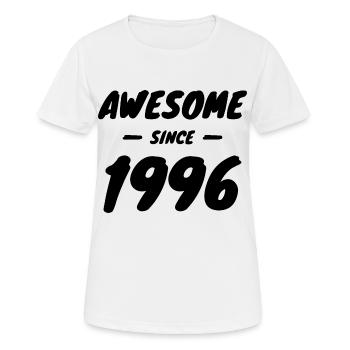 1996 vintage Awesome Since 1996 Gift idea - Women's Breathable T-Shirt - white - Front - AI Model Female 172 dark (172cm)