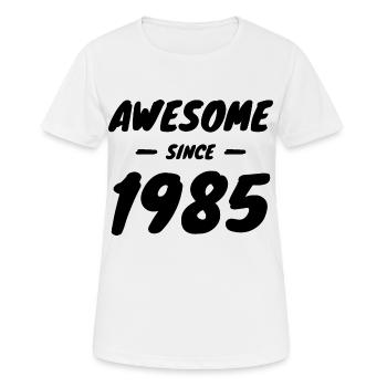 Millésime 1985 Génial depuis 1985 Idée cadeau - T-shirt respirant Femme - blanc - Devant - AI Model Female 172 dark (172cm)