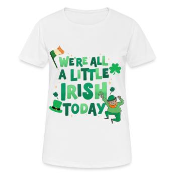 Fröhlichen St Patrick Tag. St. Patrick's Day! - Frauen T-Shirt atmungsaktiv - Weiß - Vorne - AI Model Female 172 dark (172cm)