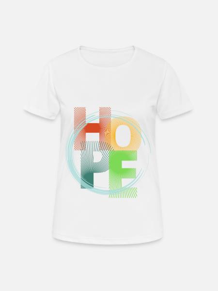 Hope - Women's Breathable T-Shirt - white