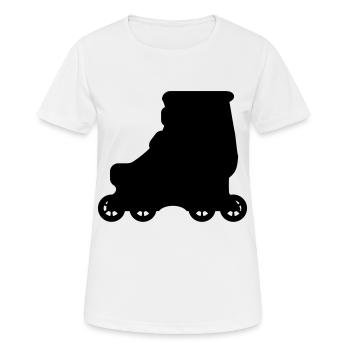 Inline Skate - Aggressive Skate - Women's Breathable T-Shirt - white - Front - AI Model Female 172 dark (172cm)