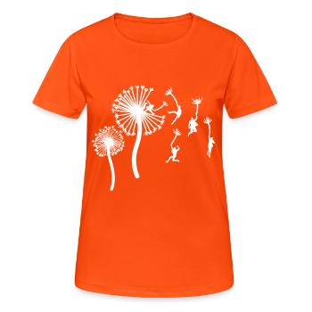 Un tshirt parfait avec une illustration d'un - T-shirt respirant Femme - orange néon - Devant - AI Model Female 172 dark (172cm)