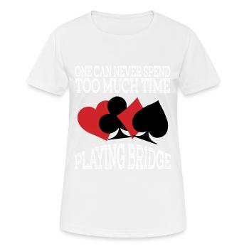Un joli tshirt pour dépenser un riche disant - T-shirt respirant Femme - blanc - Devant - AI Model Female 172 dark (172cm)