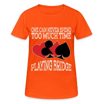 A Nice Spend Tee For A Wealthy You Saying "One - Women's Breathable T-Shirt - neon orange - Front - AI Model Female 172 dark (172cm)