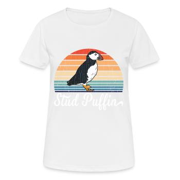Be Cock Of The Walk With This Stylish Retro "Stud - Women's Breathable T-Shirt - white - Front - AI Model Female 172 dark (172cm)