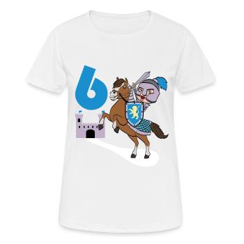 6th Birthday Great gift idea for every knight and - Women's Breathable T-Shirt - white - Front - AI Model Female 172 dark (172cm)