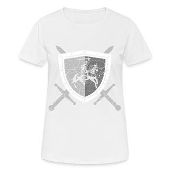 Shield Castle Lover Great gift idea for every - Women's Breathable T-Shirt - white - Front - AI Model Female 172 dark (172cm)