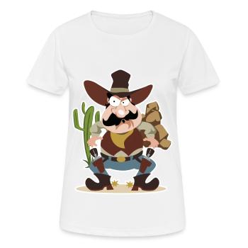 Garrett West - Frauen T-Shirt atmungsaktiv - Weiß - Vorne - AI Model Female 172 dark (172cm)