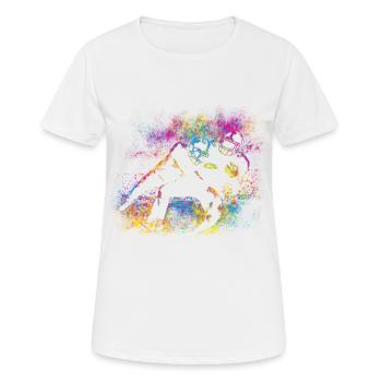 Couleurs de football - T-shirt respirant Femme - blanc - Devant - AI Model Female 172 dark (172cm)
