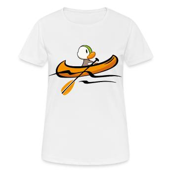 Canard canot 2 - T-shirt respirant Femme - blanc - Devant - AI Model Female 172 dark (172cm)